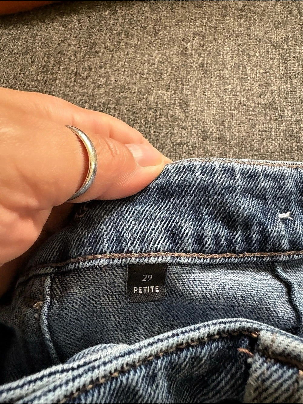 R Jeans Wide Leg Jeans in Blue Waist 29 Petite - Picture 6 of 8